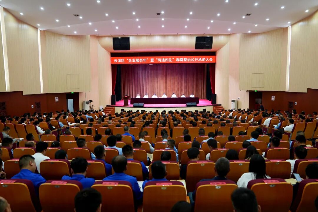云溪区召开“企业服务年”暨“两违四乱”群腐整治公开承诺大会